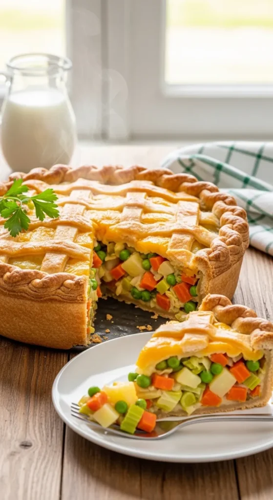 Irish Cheddar Vegetable Pie