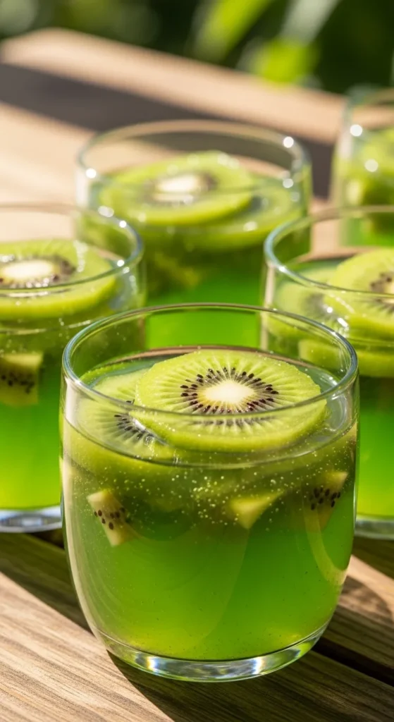 Kiwi Lime Jelly Cups