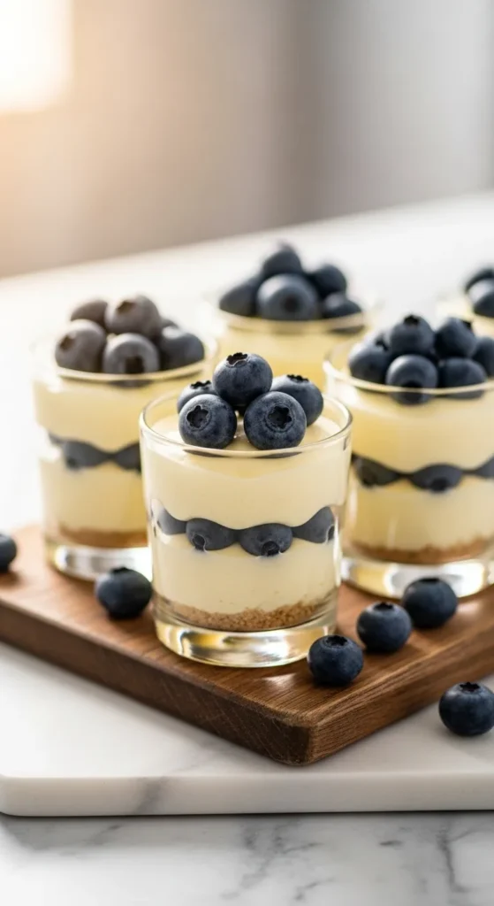 Lemon Blueberry Cheesecake Cups