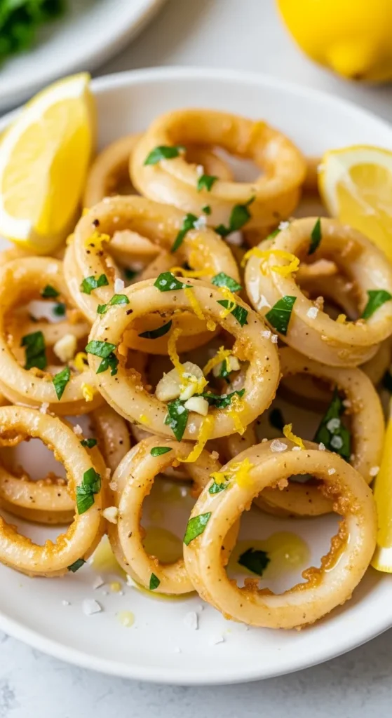Lemon Garlic Calamari