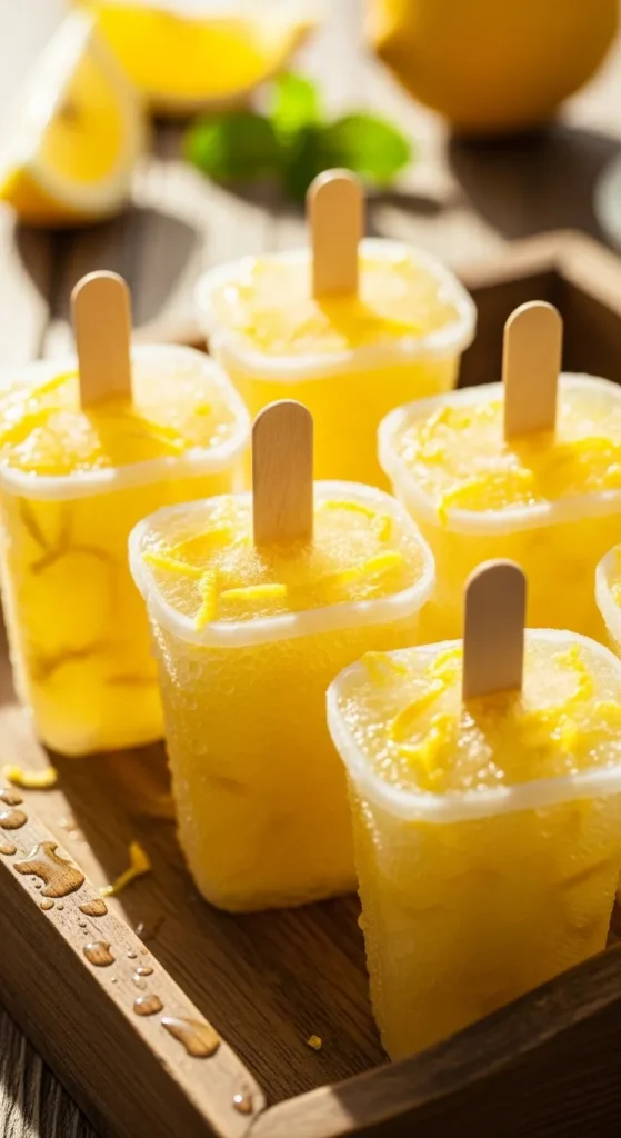 Lemon Ice Pops