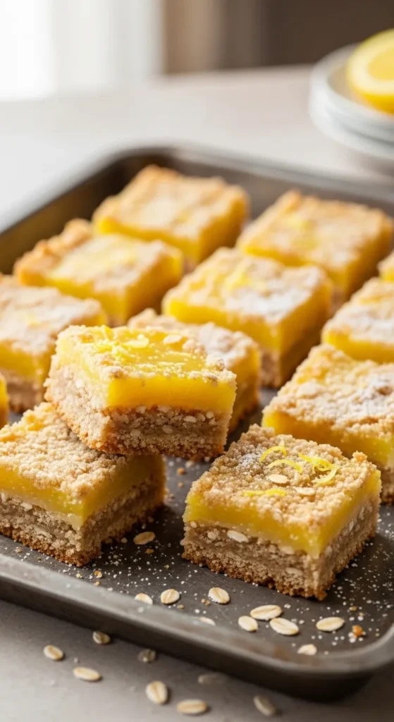 Lemon Oat Bars
