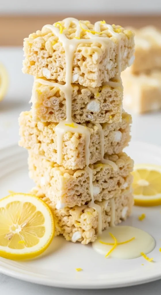 Lemon Rice Krispies Treats