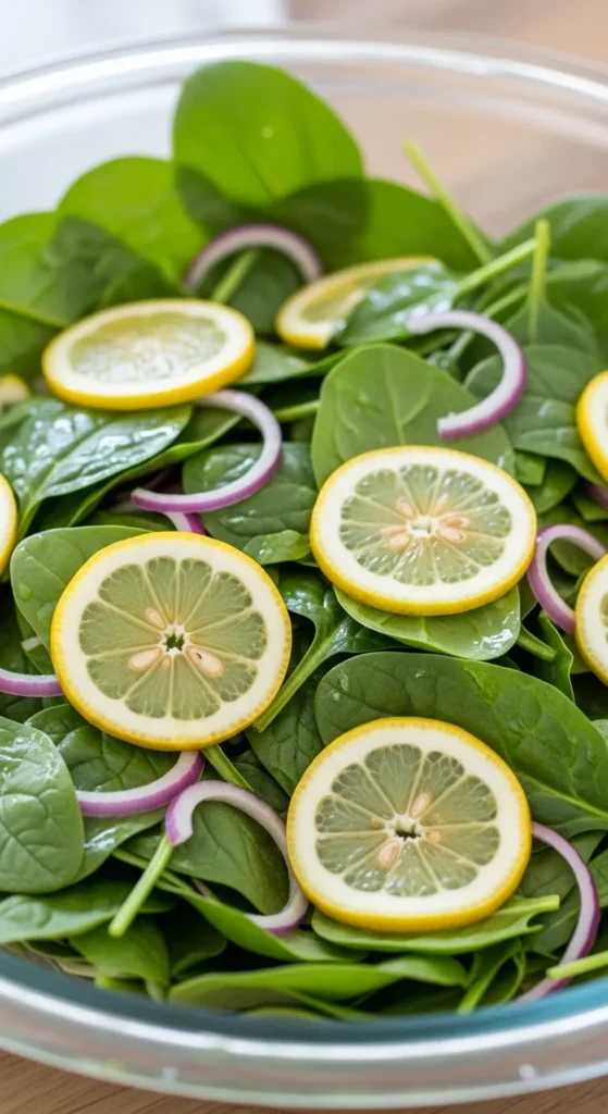 Lemon Spinach Salad
