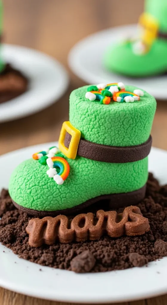 Leprechaun Boot Marshmallow Treats