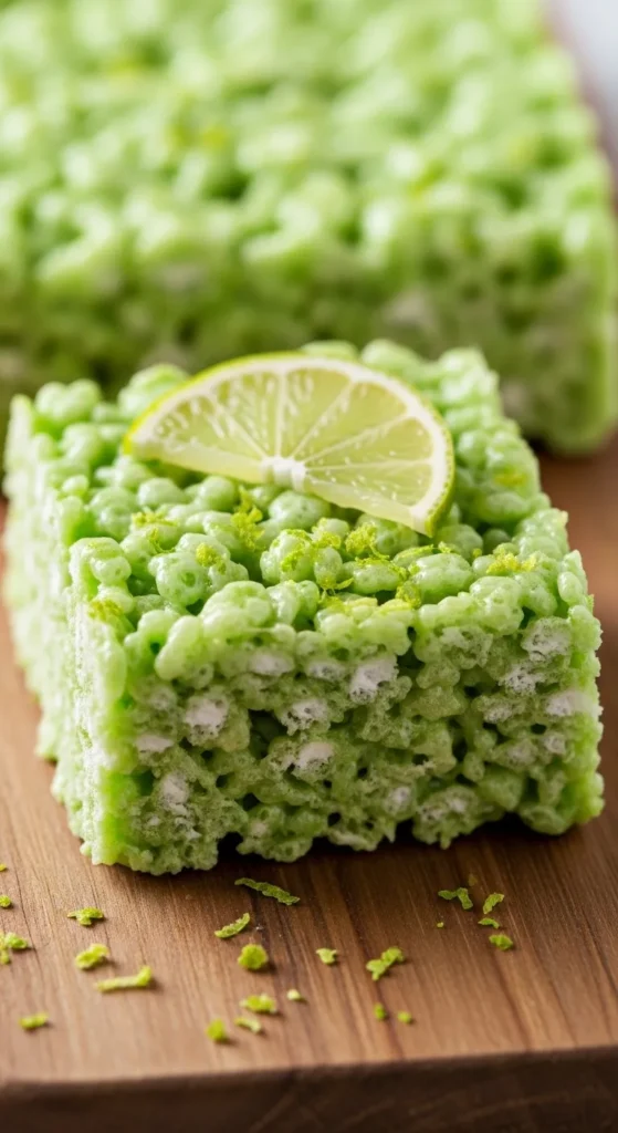 Lime Rice Krispie Treats