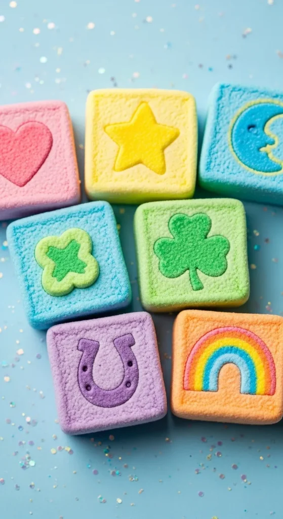 Lucky Charm-Inspired Squares