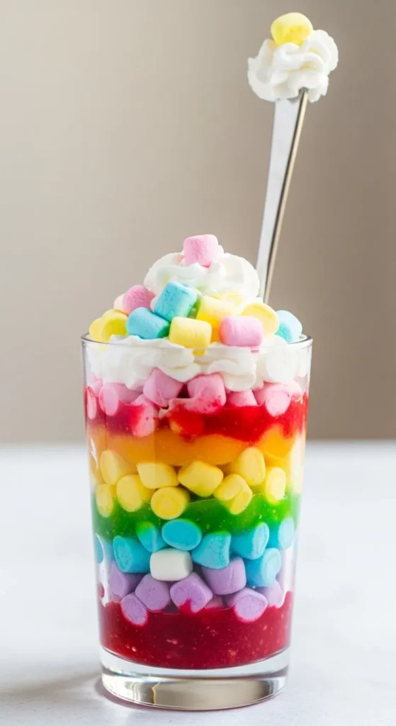Marshmallow Rainbow Parfaits