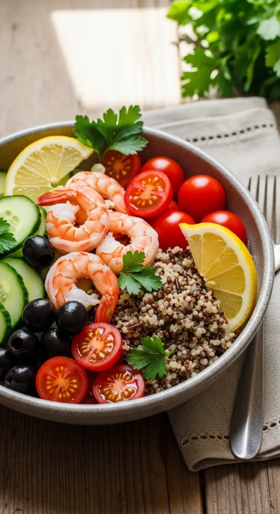 Mediterranean Shrimp Bowl