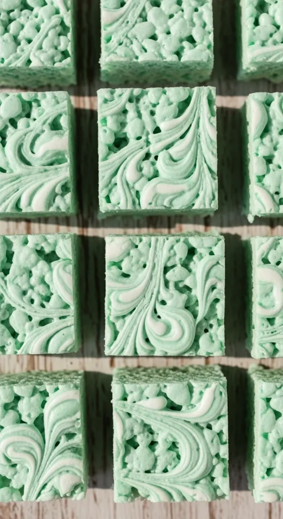 Mint Swirl Squares