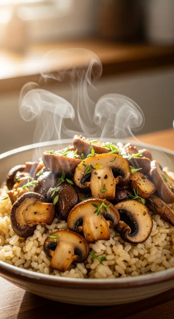  Mushroom and Thyme Rice