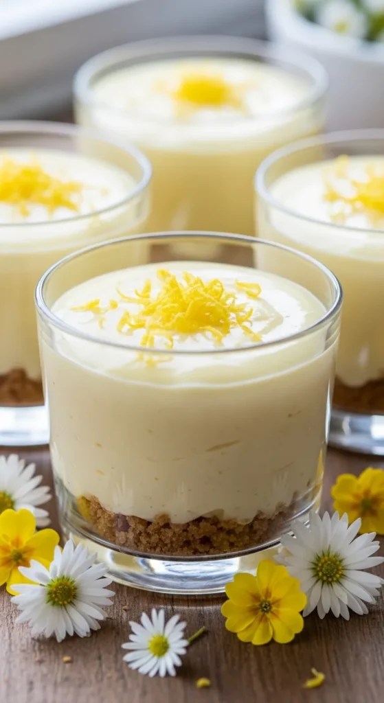 No-Bake Lemon Cheesecake Cups