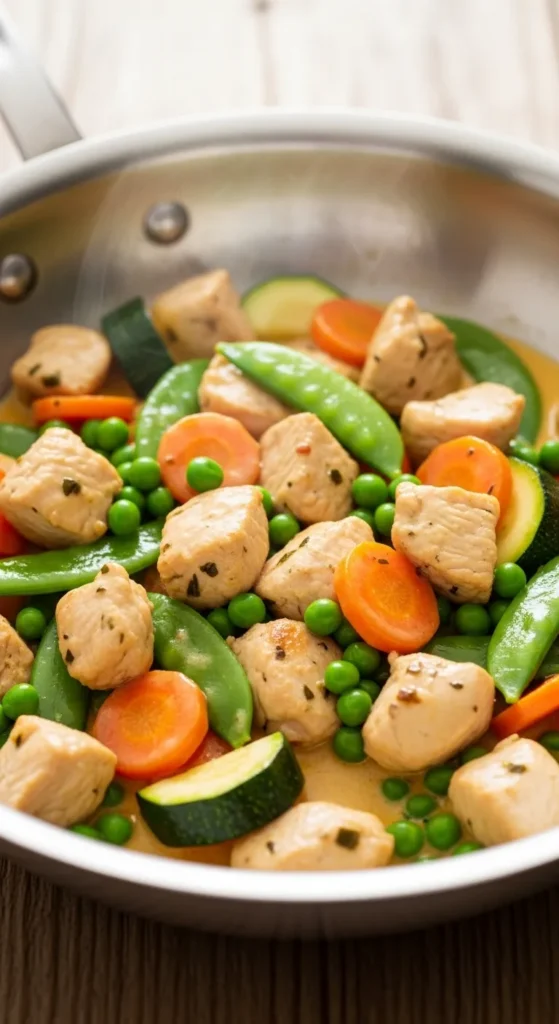 One-Skillet Chicken Primavera