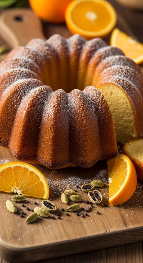 Orange Cardamom Bundt Cake