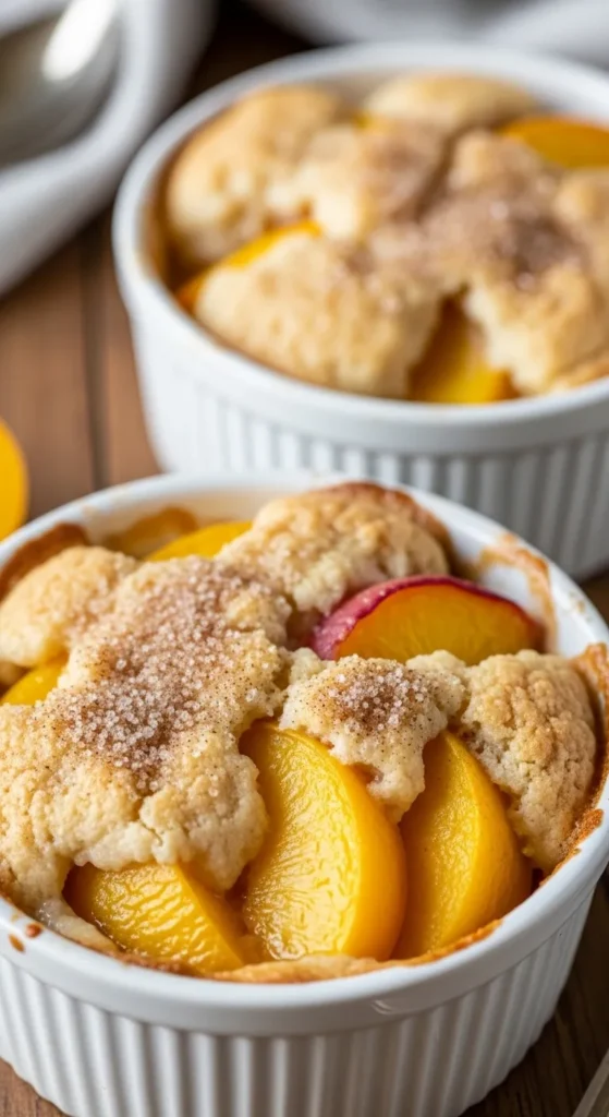 Peach Cobbler Cups