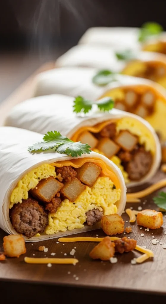 Prep Breakfast Burritos for Freezing