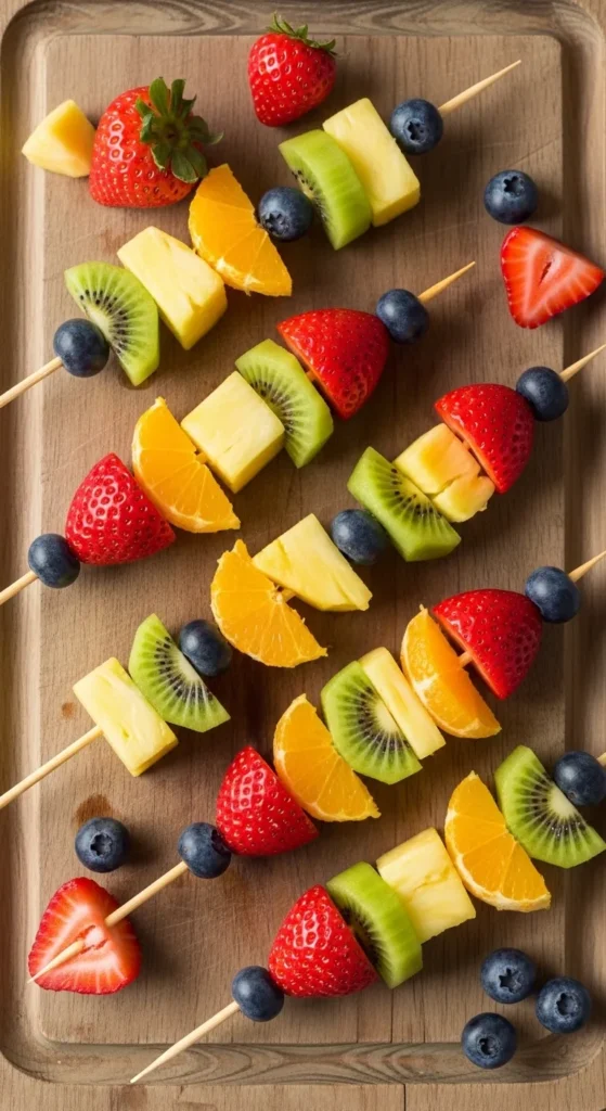 Rainbow Fruit Kabobs