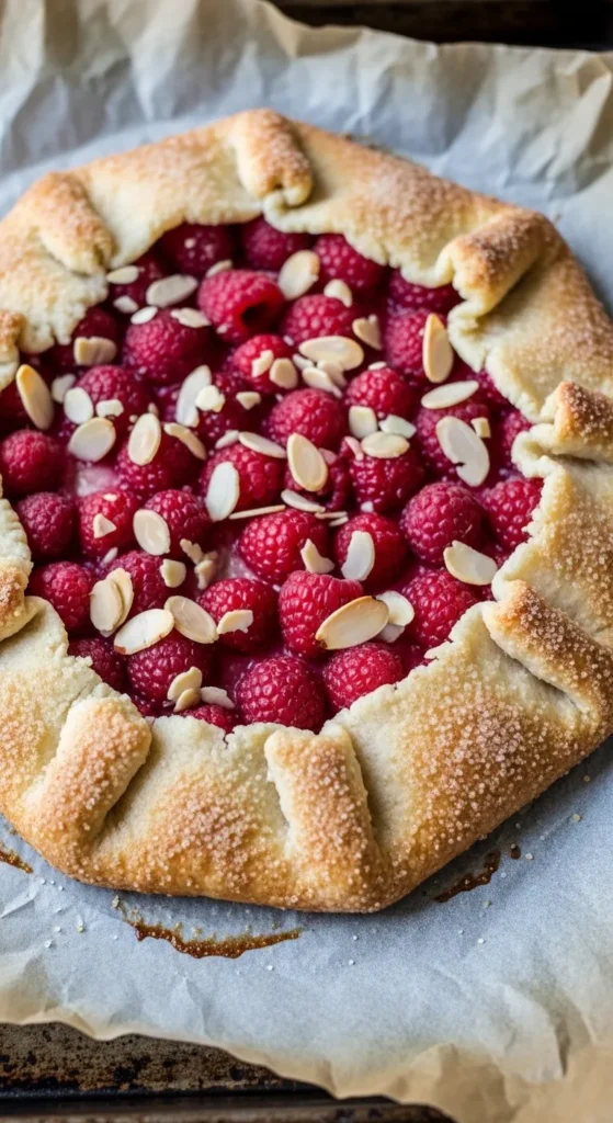 Raspberry Almond Galette