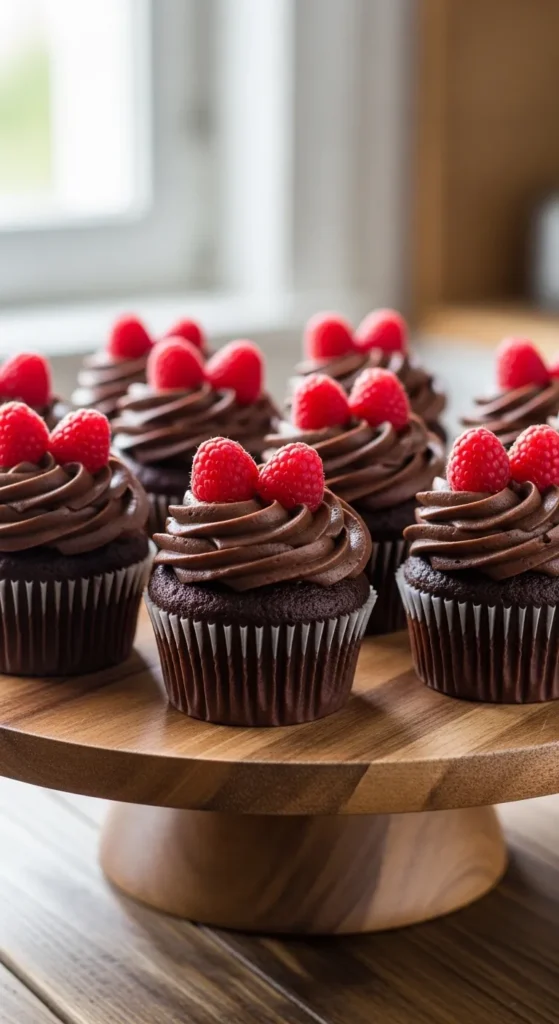 Raspberry Chocolate Cupcakes