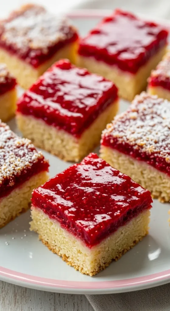 Raspberry Coconut Bars
