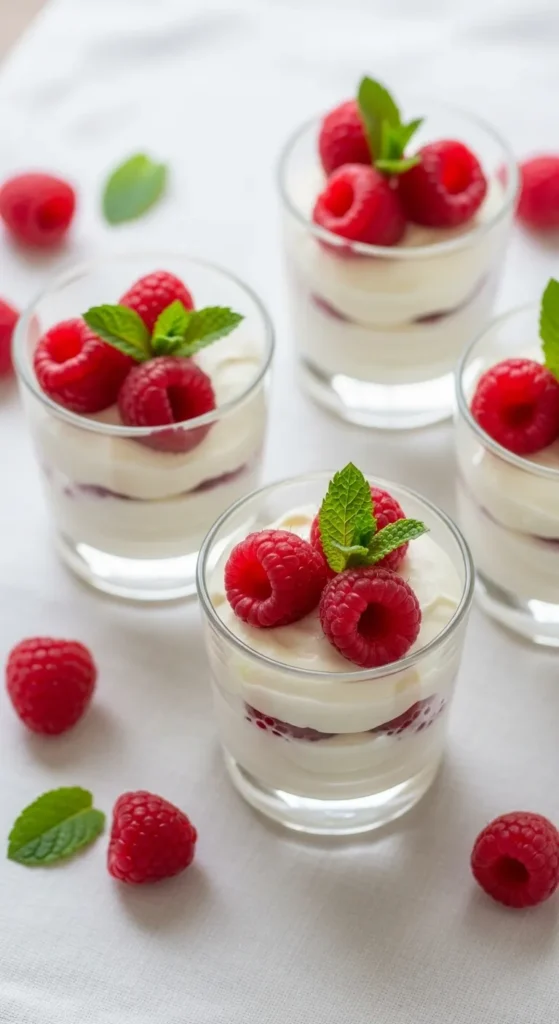 Raspberry Mousse Cups