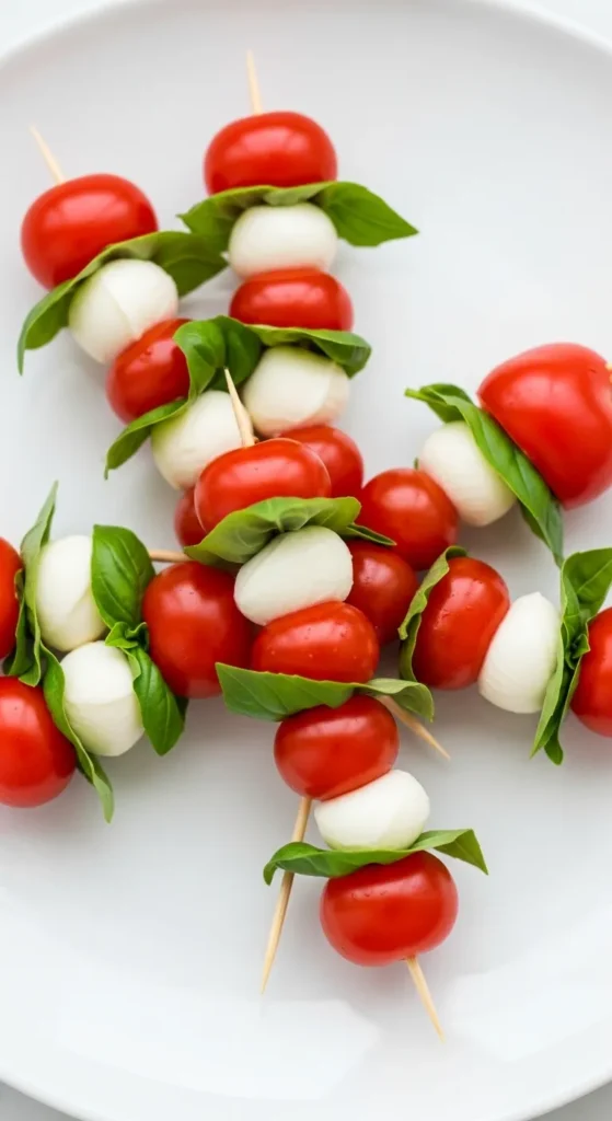 Shamrock Caprese Bites
