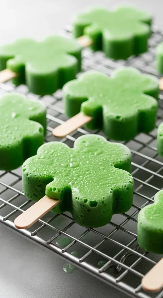 Shamrock Ice Cream Pops