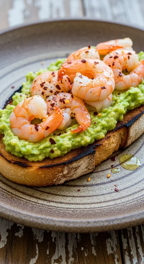 Shrimp and Avocado Toast