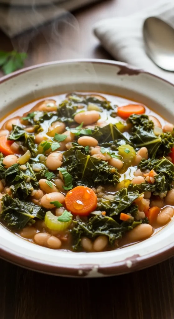 Simple Kale and White Bean Stew
