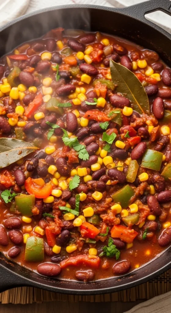 Skillet Spring Veggie Chili