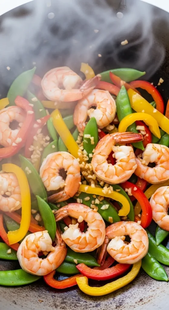 Spicy Garlic Shrimp Stir-Fry