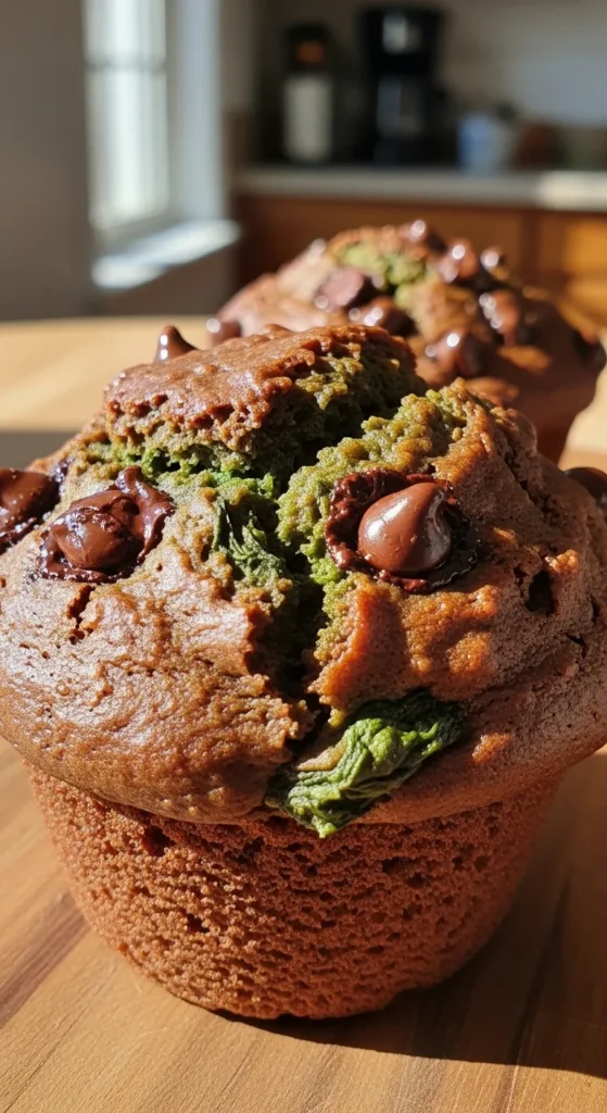Spinach Chocolate Muffins