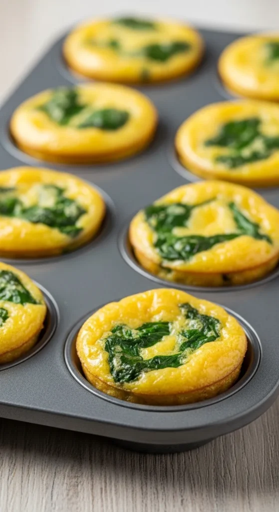 Spinach and Cheese Mini Frittatas