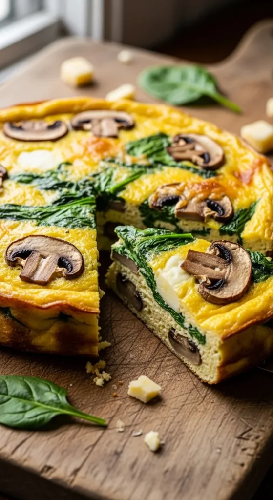 Spinach and Mushroom Frittata