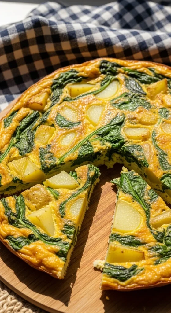 Spinach and Potato Frittata