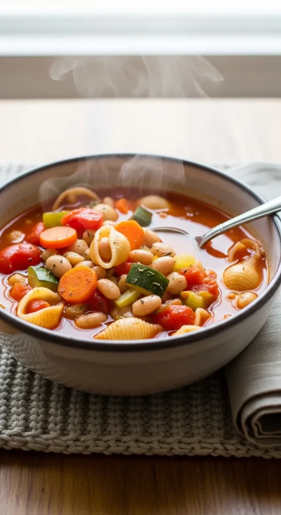 Spring Minestrone with Extra Vegetables