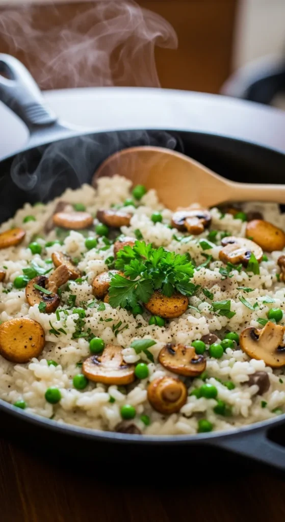 Spring Mushroom Risotto