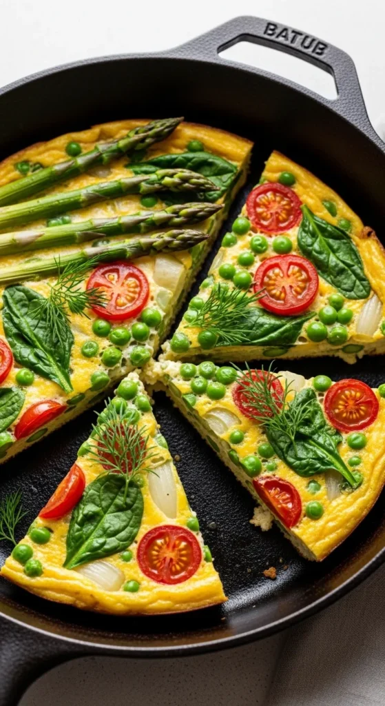 Spring Veggie Egg White Frittata