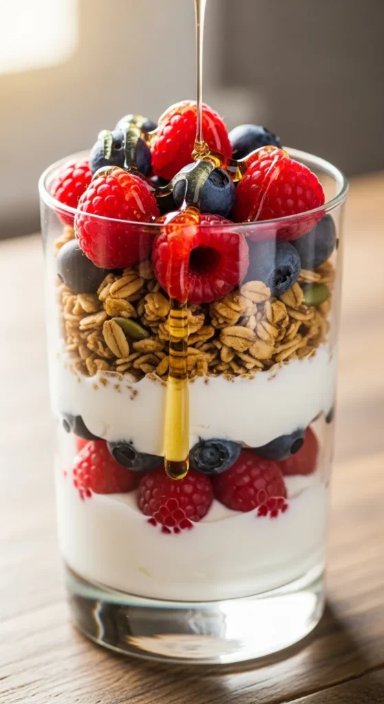 Start with a Quick and Colorful Yogurt Parfait