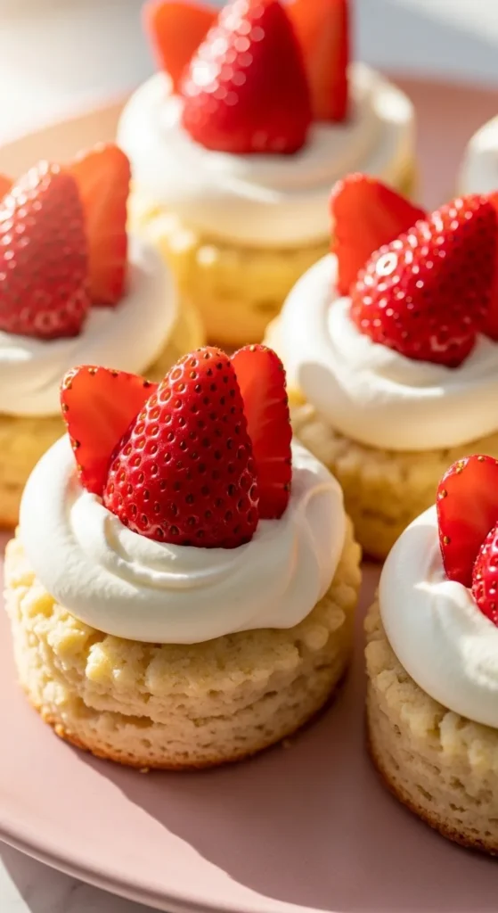 Strawberry Shortcake Bites