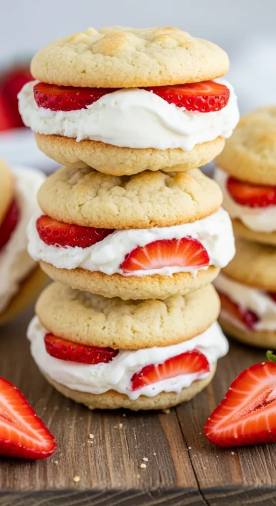 Strawberry Ice Cream Sandwiches