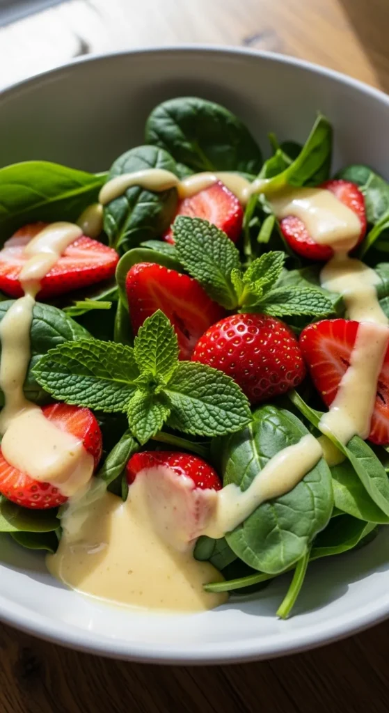 Strawberry Spinach Salad Dessert