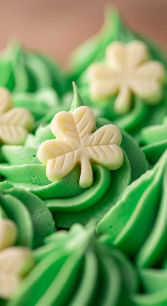 Tiny White Chocolate Shamrocks