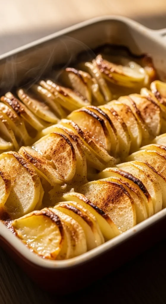 Warm Apple and Potato Bake