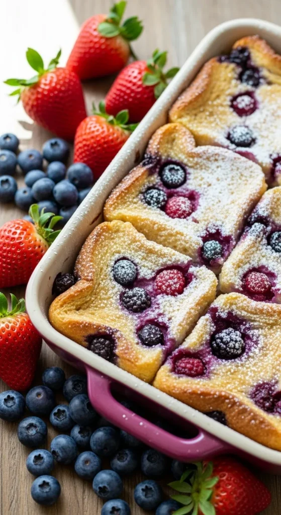 Baked Berry French Toast Casserole