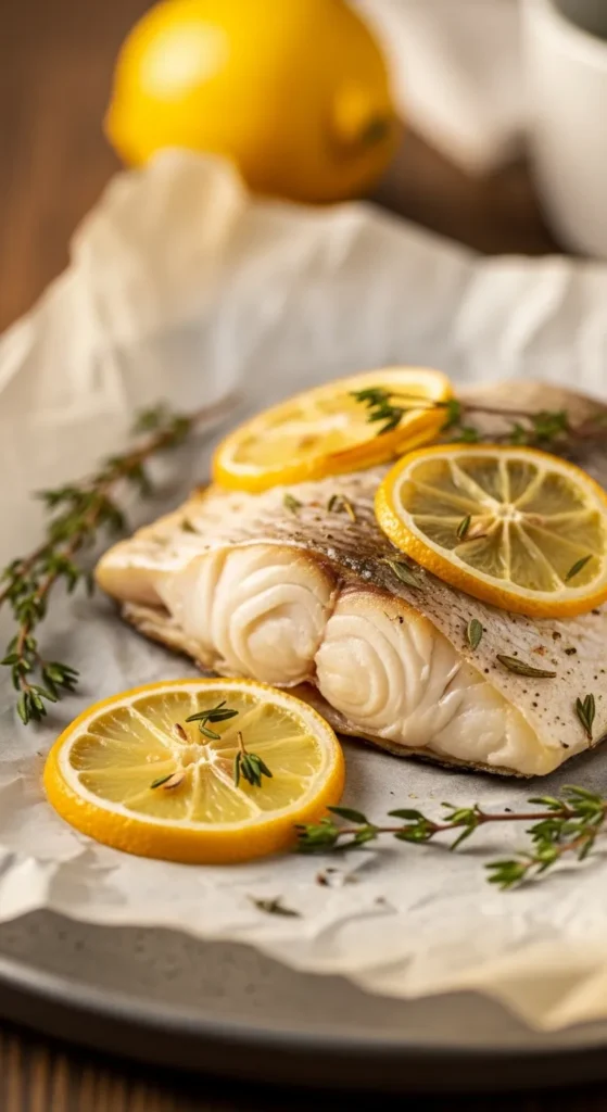 Baked Fish with Lemon and Herbs