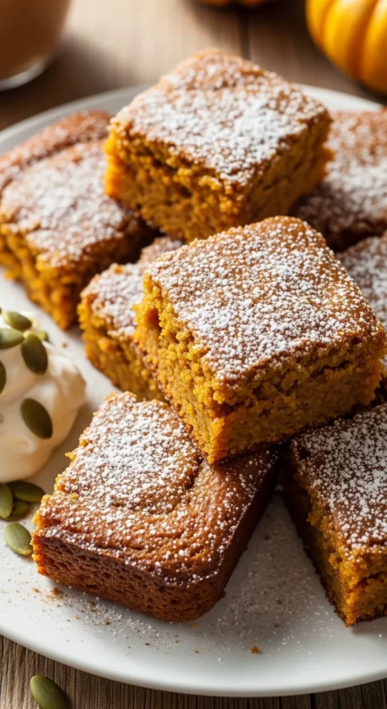 Baked Pumpkin Spice Squares