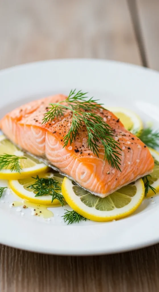 Baked Salmon with Lemon and Dill