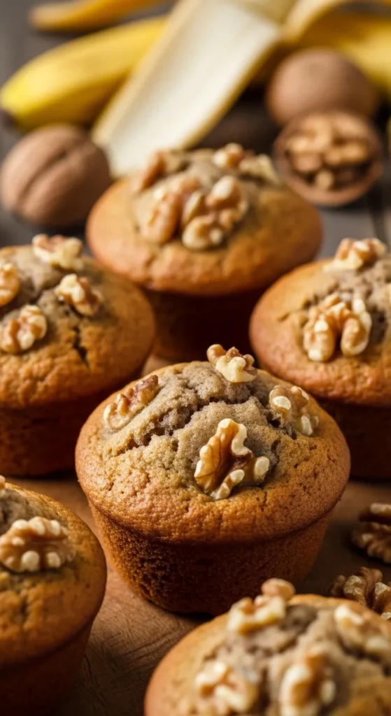 Banana Walnut Muffins