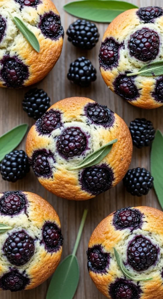 Blackberry Sage Muffins